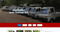 Desktop Screenshot of mayberryminitrucks.com